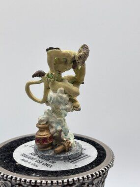 Enchanted Kingdom of Xanth Demon Beauregard Pewter Figurine Franklin Mint VTG